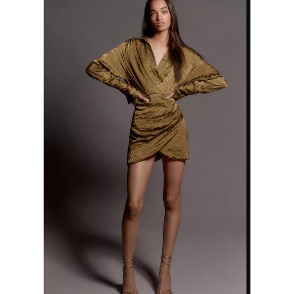 NWT Le Superbe Montmartre Wrap Mini Dress - Size 8 - Picture 1 of 5